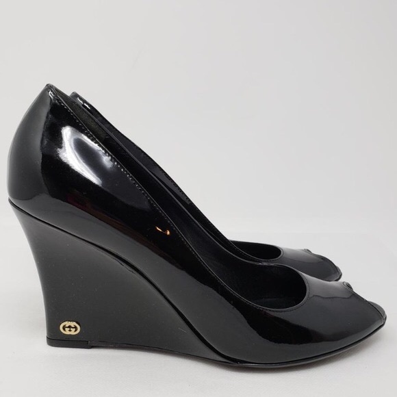 Gucci Shoes - Gucci Black Wedges